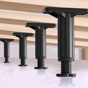 Ikerall Bed Support Legs, 4-Pack Adjustable Replacement Feet 7.48-13 Inch for Large Bed Frame Slats   Plastic Bed Frame Legs