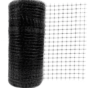 Ikerall Black Heavy-Duty Garden Netting, 7.5 x 100, Protects Plants, Fruits & Vegetables from Birds, Deer, Squirrels