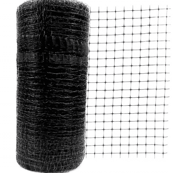 Ikerall Black Heavy-Duty Garden Netting, 7.5' x 100', Protects Plants, Fruits & Vegetables from Birds, Deer, Squirrels