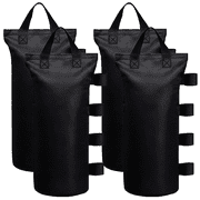 Ikerall Canopy Weights Bag Leg Weight for Pop up Canopy Tent, Sand Bags for Patio Umbrella Instant Outdoor Sun Shelter (4 Pack - Black)
