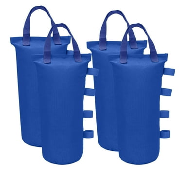 Ikerall 30 lbs Blue Sand Bags Outdoor Canopy Weights, Durable & Easy to Use (4 Count)