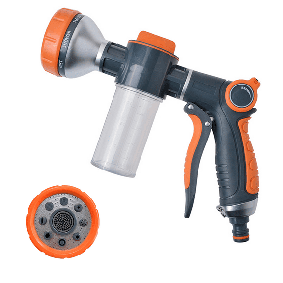 Ikerall Car Wash Sprayer Material Plastic, for Plant Watering Animal Rinsing House Cleaning (Orange)