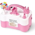 thumbnail image 1 of Ikerall Electric Air Balloon Pump and Balloon Tying Tool in One, Portable Dual Nozzle Pink 220V-240V 600W Electric Balloon Blower Pump for Decoration, Party,Faster and Save Time, 1 of 7