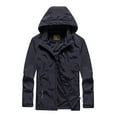thumbnail image 1 of Ikevan Men'S Four Seasons Jacket Outdoor Mountaineering Solid Color Jacket Black 14(XXXL), 1 of 2
