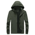 thumbnail image 1 of Ikevan Men'S Spring and Autumn Loose Large Size Jacket Thin Casual Jacket Army Green L, 1 of 5