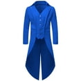 thumbnail image 1 of Ikevan Men'S Women'S Unisex Gothic Windbreaker Retro Tuxedo Literary Retro Pirate Coat, 1 of 4