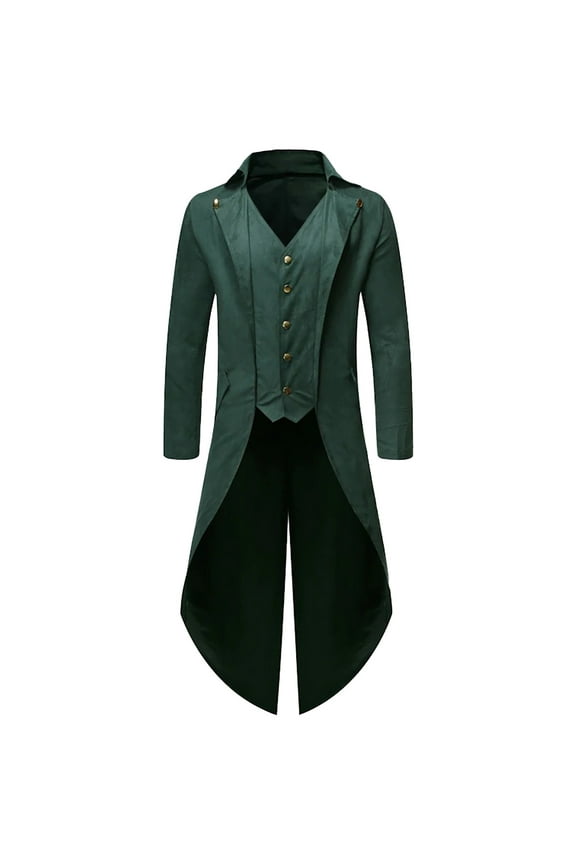 Men'S Women'S Unisex Gothic Windbreaker Retro Tuxedo Literary Retro Pirate Coat