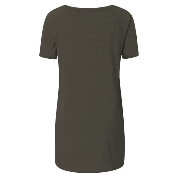 Ikevan Womens tops Plus Size Short Sleeved Long T-shirt Blouse