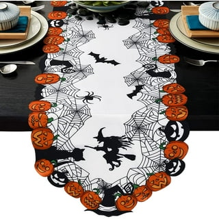 Halloween Table Cloth Mat Jacquard Table Runner Meal Mat for