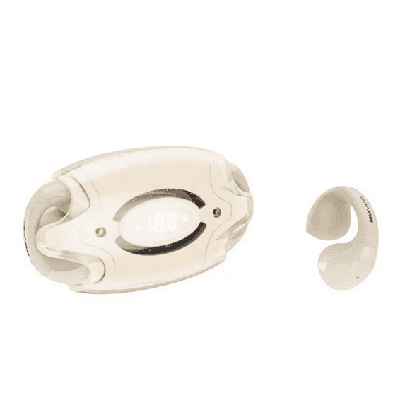 Ikling Sports Noise Canceling Bluetooth Open-Ear Earbud, Beige, E88