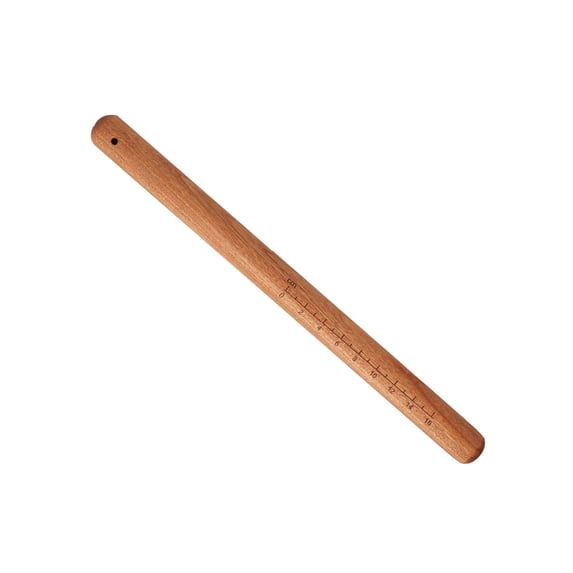 Ikohbadg 16 Inch Wooden Rolling Pin, Durable French Dough Roller for Baking, Non-Stick Surface, Multi-Purpose Kitchen Utensil for Rolling Dough and Crushing Spices