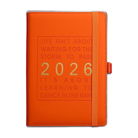 Ikohbadg 2026 Daily Planner, Hourly Schedule Notebook for Time Management, 12-Month Organizer, Daily Record, Professional Agenda, Efficient Time Management Tool