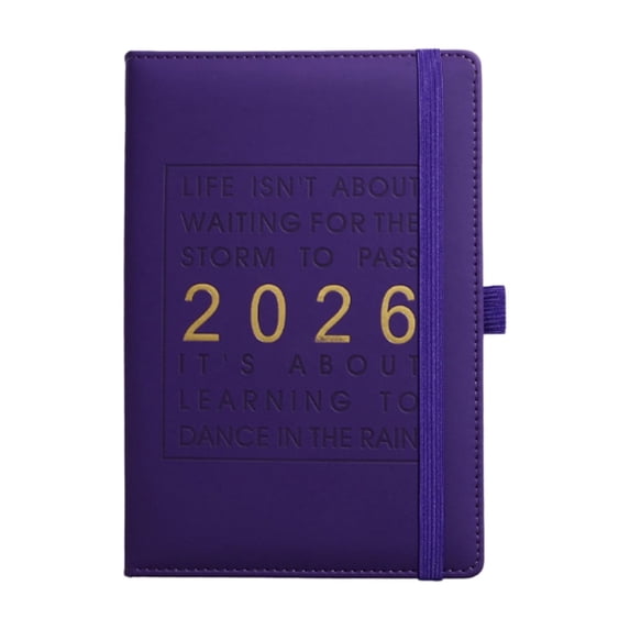Ikohbadg 2026 Daily Planner, Hourly Schedule Notebook for Time Management, 12-Month Organizer, Daily Record, Professional Agenda, Efficient Time Management Tool