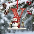 thumbnail image 1 of Ikohbadg 26 Letter Ornaments for Christmas Tree Decoration, Personalized Hanging Pendant Xmas Alphabet for Christmas Initial Ornament, DIY Craft Ornaments, Christmas Gifts for Family Friends (Y), 1 of 6