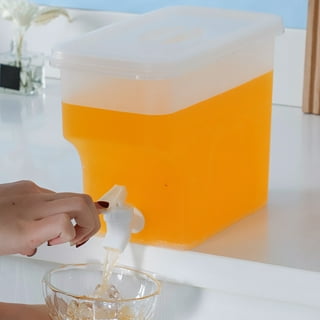 Vikakiooze Kitchen Utensils Sets 3.5L Large Capacity Plastic Beverage  Dispenser, Beverage Dispenser With Faucet Ice Lemonade Juice Container With  Lid, Fruit Teapot Lemonade Milk Bucket Drink 