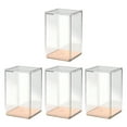 thumbnail image 1 of Ikohbadg 4 Pack Transparent Toy Figurine Storage Box, Display Case for Collectibles, Durable Clear Plastic Box for Home or Office Decor, Ideal for Figurine Protection and Organization, 1 of 6