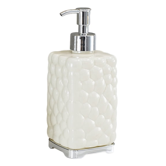 Ikohbadg 450ml Hand Sanitizer Dispenser Bottle, Refillable Plastic Pump for Liquid Soap, Lotion, Oil, Shampoo, and More, Stylish Bathroom and Kitchen Countertop Decor