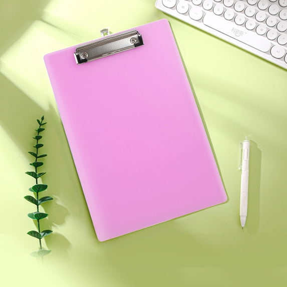 Ikohbadg A4 Transparent Plastic Board Clip, Office Folder Writing Board, Ideal for Contracts & Data Display, Durable and Versatile Food Order Clip for Home or Office Use