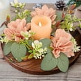 thumbnail image 1 of Ikohbadg Spring Wreaths for Front Door, Summer Wreath with Artificial Rose Green Eucalyptus Leaves, Artificial Wreath Green Foliage Wreath for Wall Window, Home, Wedding, and Holiday Decor, Pink, 1 of 6