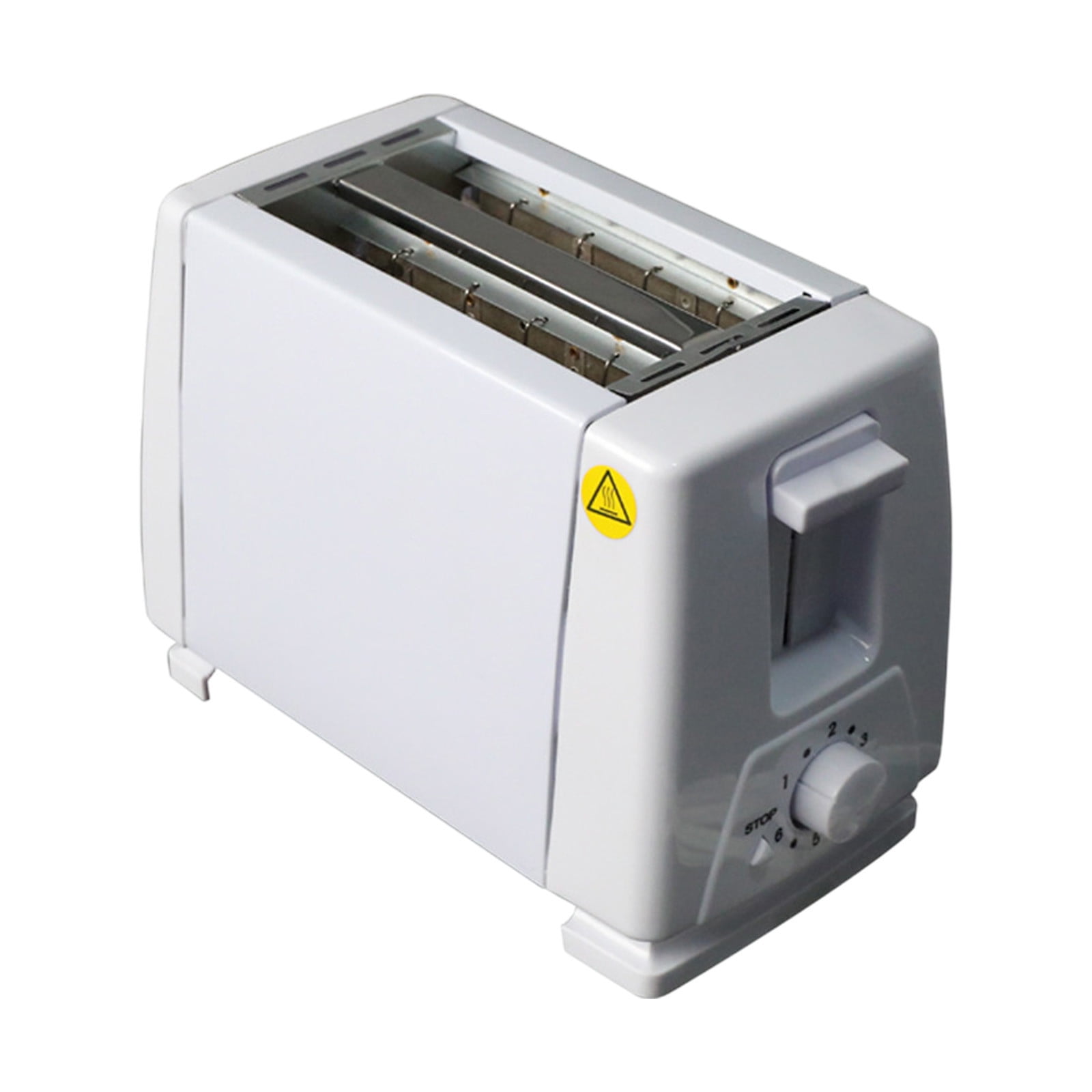 Ikohbadg Automatic Mechanical Push Button Sandwich Maker Toaster Oven, Rechargeable 2 Slot Bread Toaster with Custom Crisp Settings for Quick Breakfasts