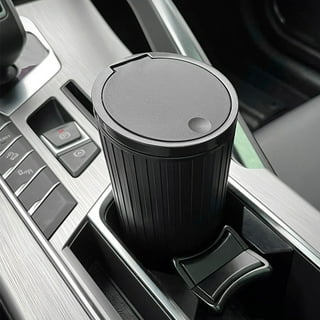 Yirtree Automotive Cup Holder Trash Can, Auto Mini Auto Push Trash Can  Holder Rubbish Bin Storage Box Car Garbage Can Vehicle Rubbish Bins with  Lid for Car Office Home Bedroom 