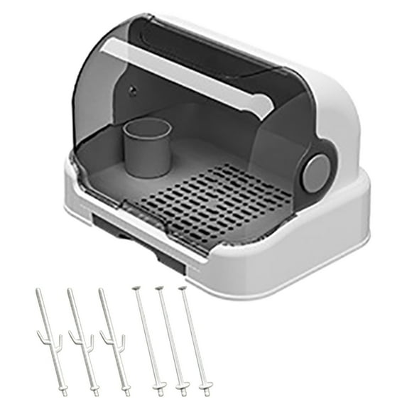 Ikohbadg Baby Bottle Drying Rack, Removable Drip Tray, Bottle Organizer, Countertop Storage for Toddler Bottles, Easy-Fold, Hygienic Baby Feeding Accessories Storage