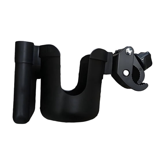 Ikohbadg Baby Stroller Accessories, Multi-Purpose Cup Holder and Phone Mount for Strollers, Bikes, and Scooters, 360° Adjustable Clamp for Easy Installation and Secure Use
