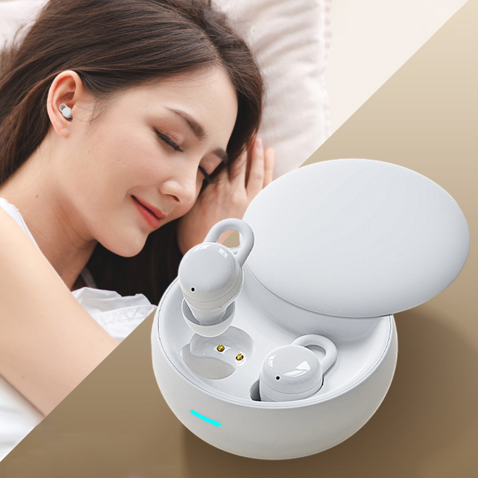 Ikohbadg Bluetooth Headphones 5.3 Wireless Earbuds with Breathing Lamp