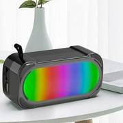 Ikohbadg Bluetooth Speaker with LED Color Lights, Wireless Bluetooth Sound Subwoofer, Outdoor Portable Bluetooth Small Speaker, and Long-lasting Battery Life