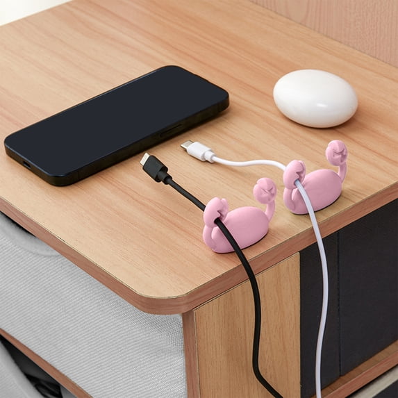 Ikohbadg Cable Organizer for Mobile Phone Charging Data Cables Durable Rubber Cable Management Hub, Space-Saving Design Tangle-Free Storage, Easy Installation Multiple Colors Available