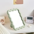 thumbnail image 1 of Ikohbadg Candy Mirror Foldable Makeup Mirror for College Dorms, HD Retro Style Vanity Mirror with Wall Mount, Portable Desktop Makeup Mirror with Elegant Design, 1 of 6