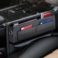 thumbnail image 1 of Ikohbadg Car Seat Organizer, Auto Console Side Storage Box with Multiple Card Slots, Car Seat Filler for Front Seat, Leather and Sponge Material, Prevents Items from Falling, Perfect for Car Storage, 1 of 9