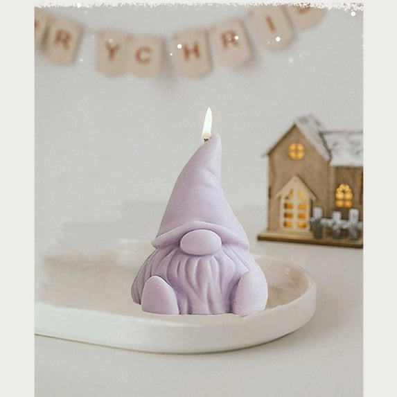 Ikohbadg Christmas Gnome Scented Candles - Soy Wax Decoration Holiday Aromatherapy Candles - Festive Home Décor Fall Winter Scented Candles - Christmas Party Gift