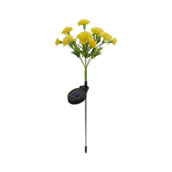 Ikohbadg Colorful Solar Flower Lights for Outdoor Garden Decor - Automatic On/Off with Up to 8 Hours Illumination, IP65 Waterproof, Flexible Stems, and Easy Installation