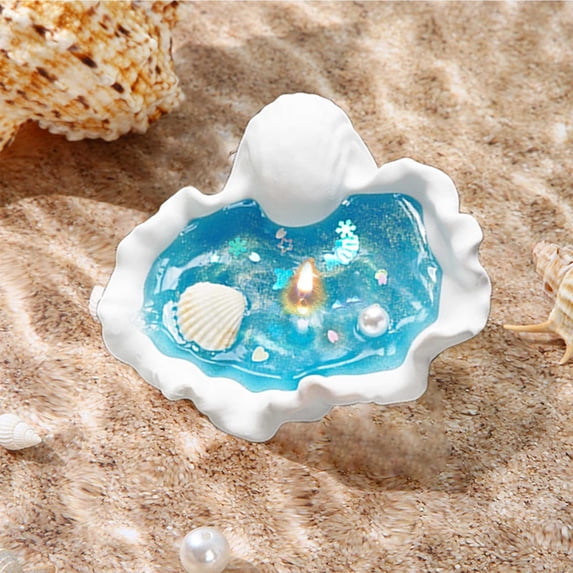 Ikohbadg Conch Aromatherapy Soy Wax Gel Candle with Essential Oils, Scented Candle for Yoga, Stress Relief, and Relaxation, Decorative Gift for Home Decor and Desktop Decoration