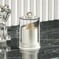 thumbnail image 1 of Ikohbadg Cotton Ball Dispenser, Cotton Swab Organizer, Makeup Storage Jar, Acrylic Bathroom Canister for Q-tips and Cosmetic Pads, Clear Cosmetic Storage Container, 10oz, 1 of 4
