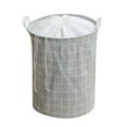 thumbnail image 1 of Ikohbadg Cotton Fabric Folding Storage Basket for Kids' Toy Organization, Durable & Soft Toy Storage Bin with Handles, Portable & Foldable Design for Easy Storage, 1 of 2