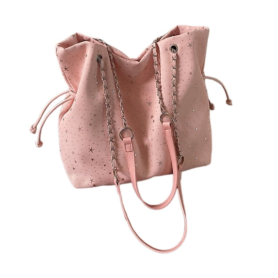Ikohbadg Crossbody Bag for Women Shoulder Purse Handbags Casual Top Handle Handbag Multi Pocket Tote Shopper Shoulder Bag, Pink