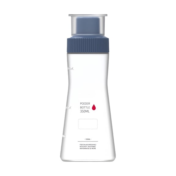 Ikohbadg Cruet with Dust Cap, Even Discharge Hole Shaker, Cake Syrup Dispenser for Powdered Sugar, Ideal for Cinnamon and Other Seasonings, Kitchen Essential 350ml