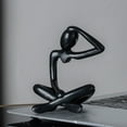 thumbnail image 1 of Ikohbadg Cute Black Thinkers Room Decorations Plastic Abstract Figures Christmas Ornaments Small Art Living Room Ornaments, 1 of 6