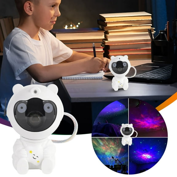 Ikohbadg Cute Projection Lamp Bluetooth Speaker with Remote Control, Color Changing Night Light for Kids' Room Decor, Perfect for Sleepovers and Parties, Gift Idea for Children