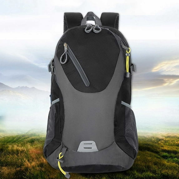 Ikohbadg Cycling Hiking Backpack Water Resistant Travel Backpack Hiking Backpack, 40L Lightweight Travel Backpacks Hiking Daypack for Women Men, Black