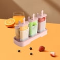 thumbnail image 1 of Ikohbadg DIY Popsicle Mould, Ice Cream Maker with Multi-Slots for Homemade Frozen Treats, Easy Release Plastic Popsicle Box for Freezer, Family Fun Popsicle Maker, 1 of 6