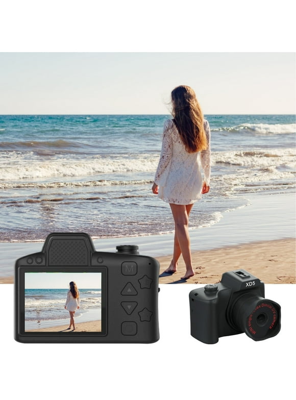 Ikohbadg Digital Camera, High Definition Video Recorder with 30x Zoom and Extended Battery Life, Suitable for Kids, Girls, Boys, Students, and the Elderly