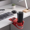 thumbnail image 1 of Ikohbadg Drink Cup Holder Clip, Table Desk Side Water Glass Beer Bottle Beverage Soda Coffee Mug Holder Cup Saucer Clip Design for Home Office, Red, 1 of 6