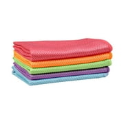 Ikohbadg Easy Clean Streak Free Glass Cleaning Miracle Microfiber Cleaning Cloth for Kitchen, Window, Mirror Lint Free Dish Drying Cloths Glass Polishing Rag, All-Purpose, 1Pcs, Random Color