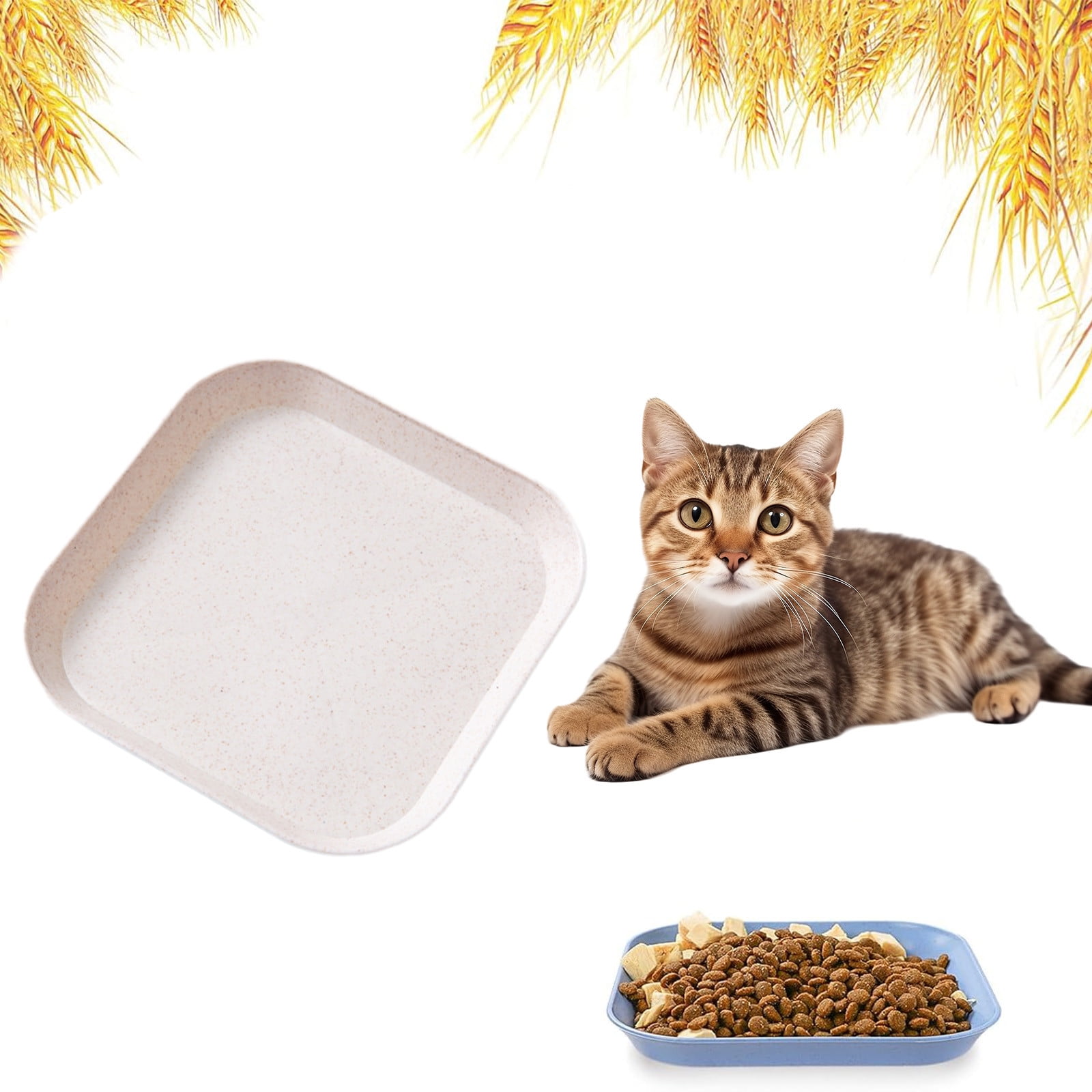 Ikohbadg EcoFriendly Wheat Straw Reusable Plates for Daily Use