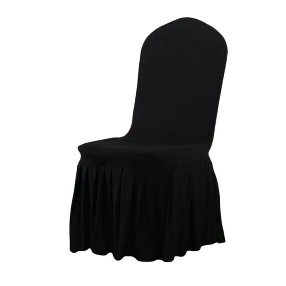 Ikohbadg Elastic Dining Chair Cover, Half Round Universal Chair Protector, Stretchy Polyester Cushion Cover for Home and Office, Easy to Clean and Durable Furniture Shield