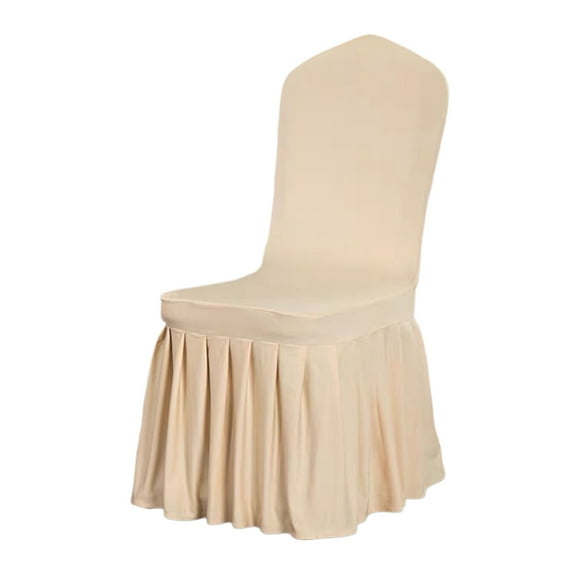 Ikohbadg Elastic Dining Chair Cover, Half Round Universal Chair Protector, Stretchy Polyester Cushion Cover for Home and Office, Easy to Clean and Durable Furniture Shield