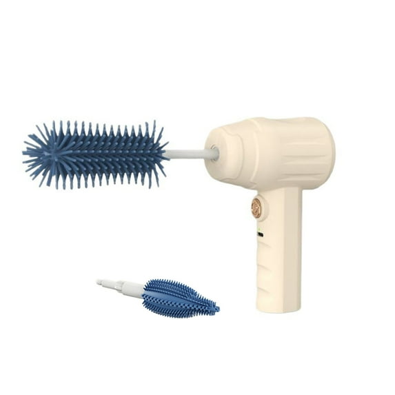 Ikohbadg Electric Cup Brush, Baby Bottle Cleaning Brush, USB Rechargeable Kitchen Brush with Powerful Motor, Gentle Baby Bottle Scrubbers, Easy to Use Water Bottle Cleaner